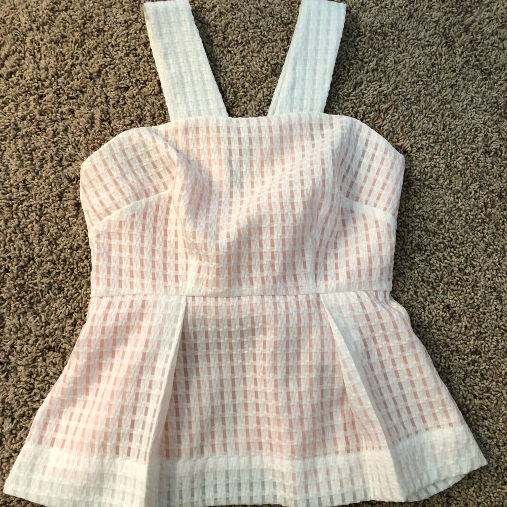 Anthropologie halter style white tank